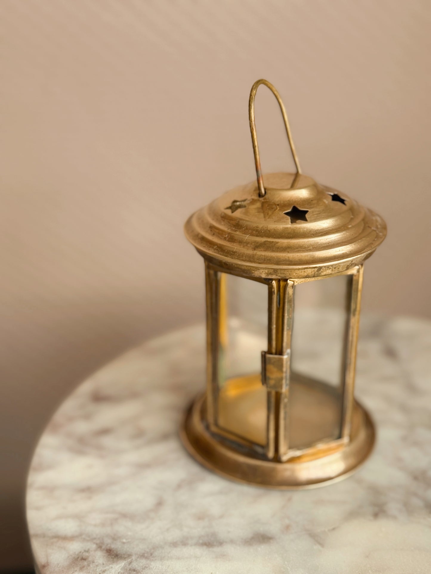 Vintage Brass Star Lantern