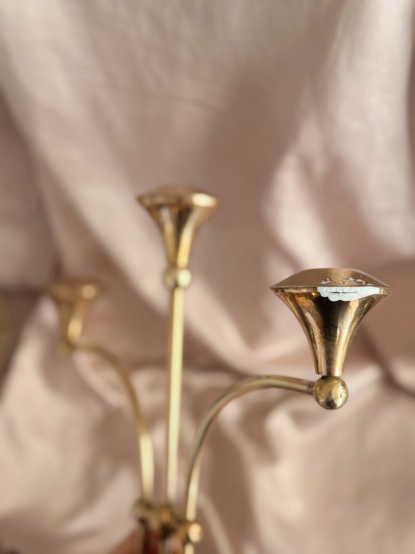 Vintage Large Brass Candelabra (UK ONLY)