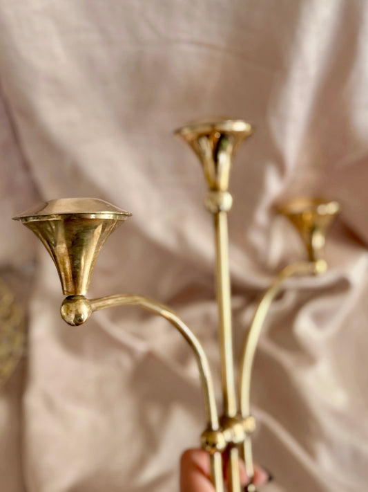 Vintage Large Brass Candelabra (UK ONLY)