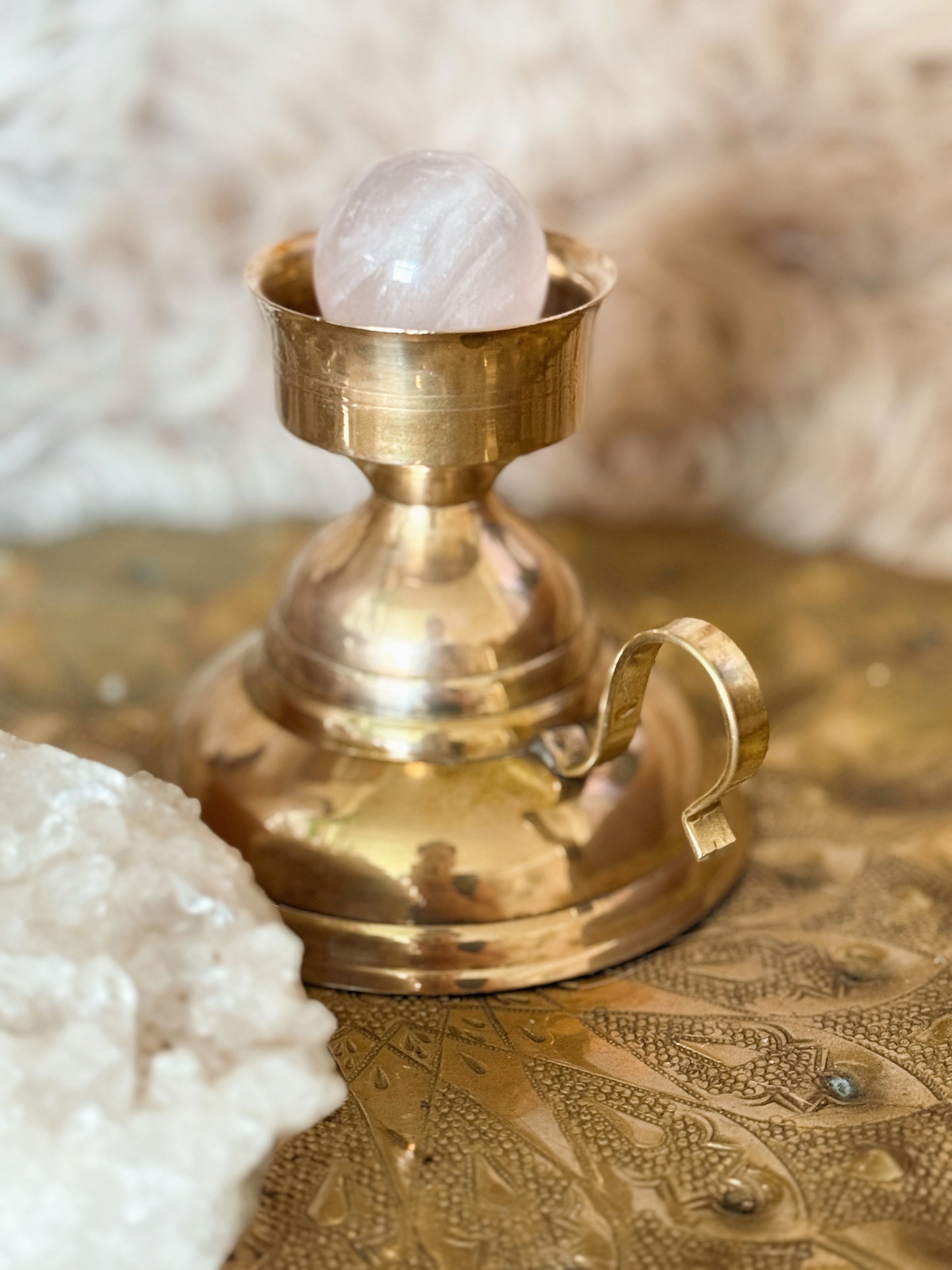 Vintage Brass Candlestick Holder