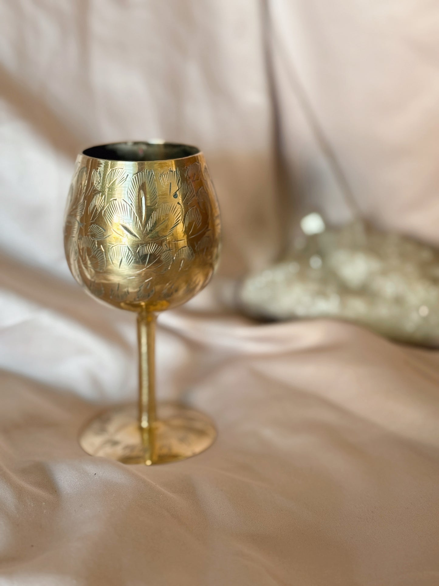 Vintage Brass Chalice