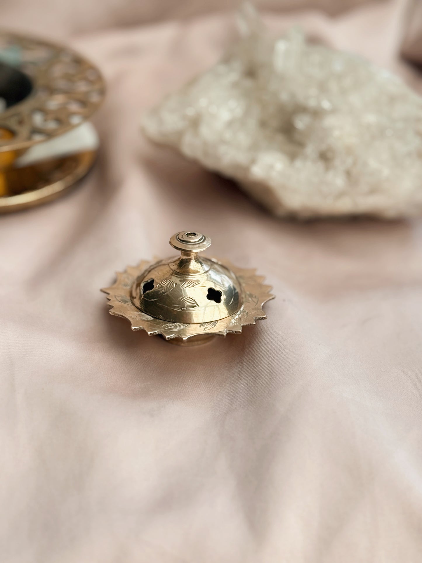 Vintage Mini Brass Incense Burner