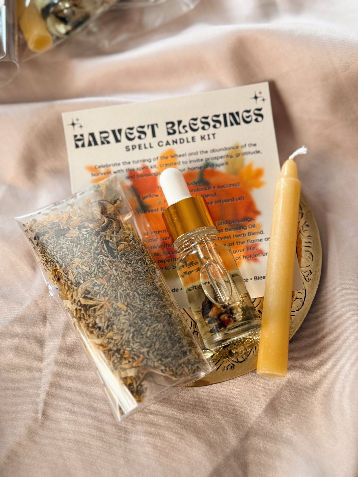 Harvest Blessings Spell Candle Kit