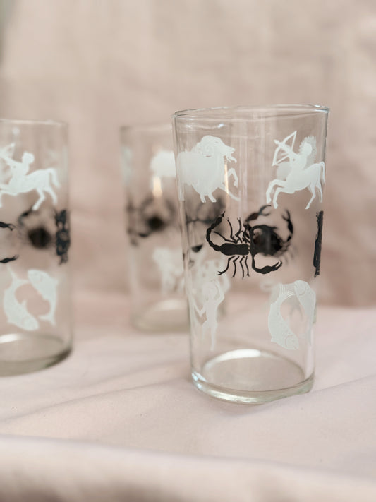 Vintage Zodiac Glasses (UK ONLY)