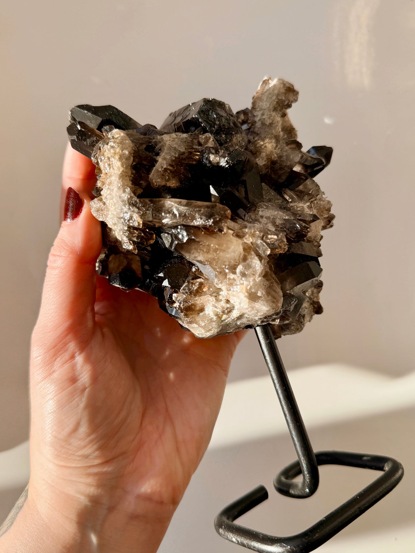 Large Smoky Quartz Cluster