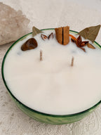 Money Manifestation Spell Candle | Vintage Glass