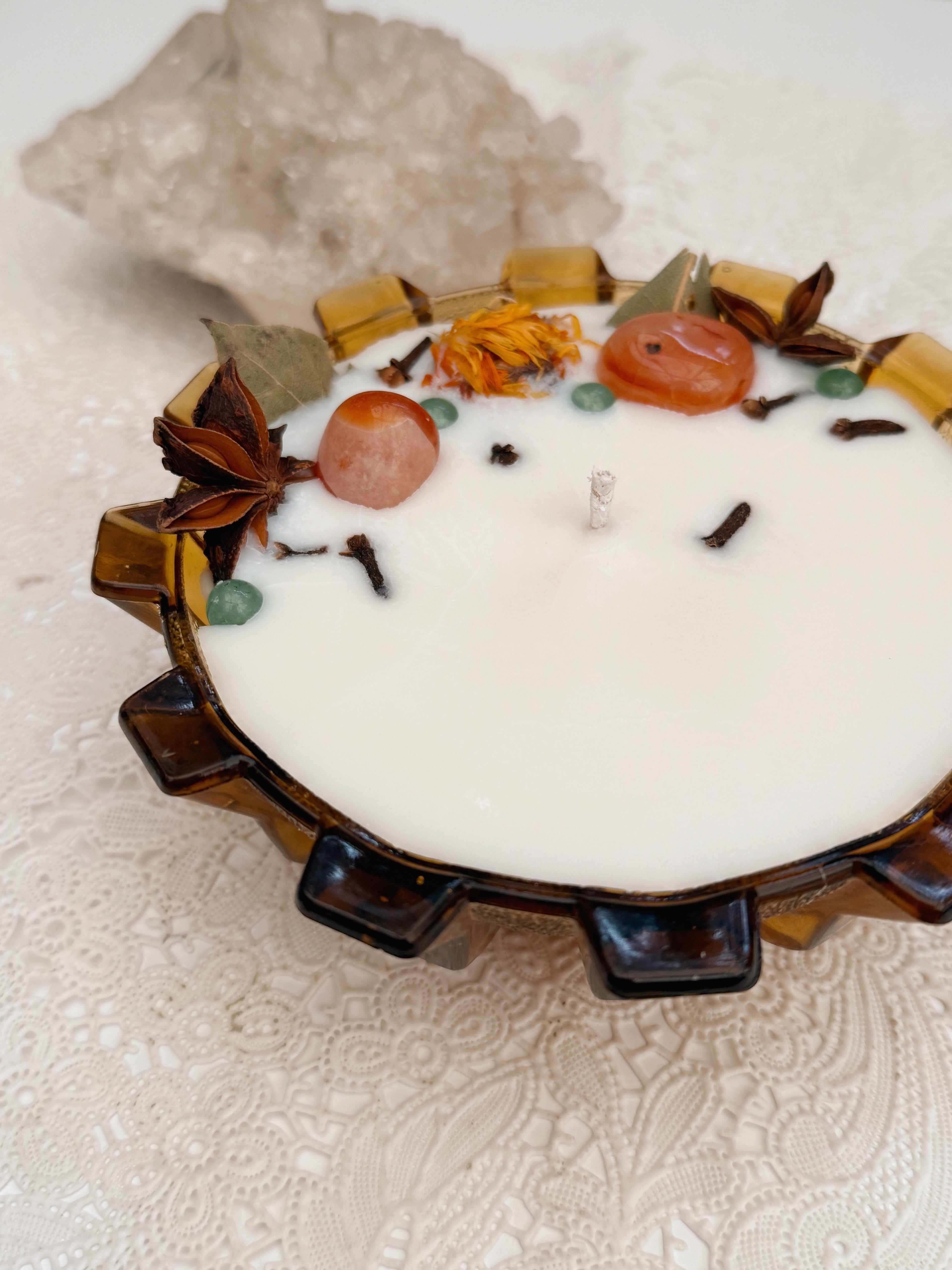 Success Spell Candle | Vintage Glass