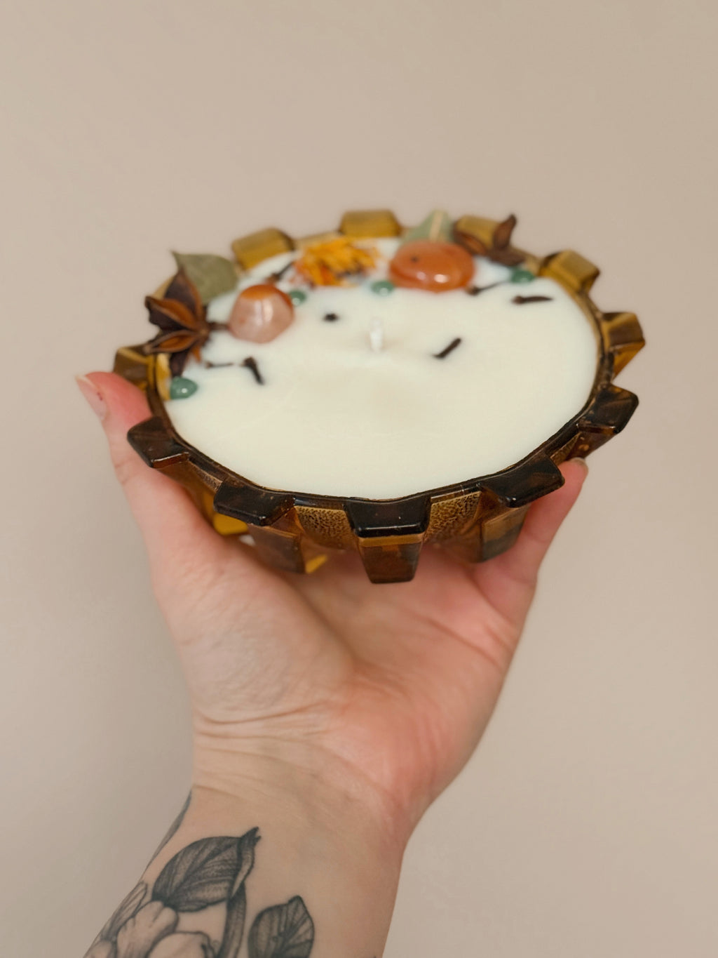 Success Spell Candle | Vintage Glass