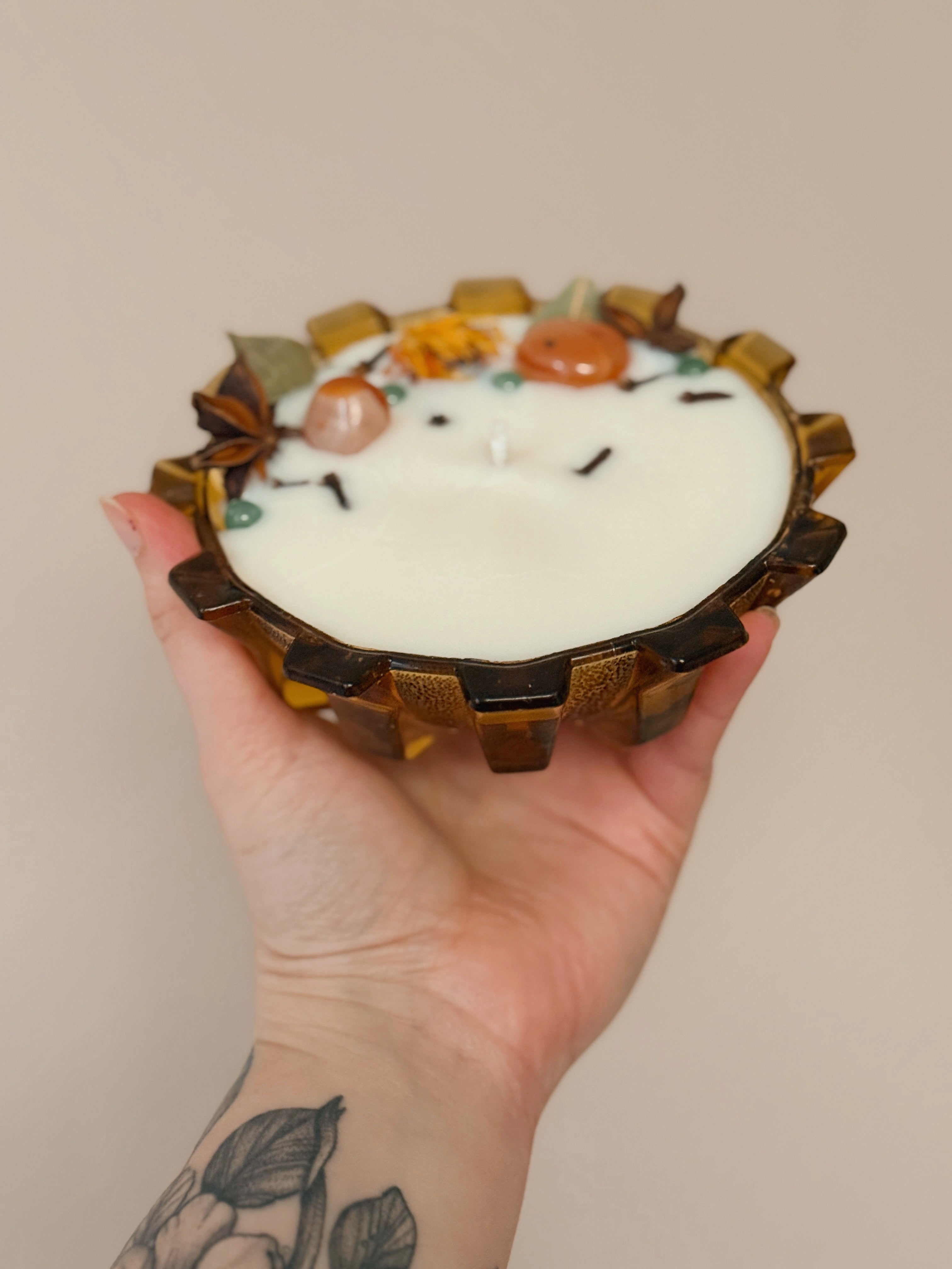 Success Spell Candle | Vintage Glass