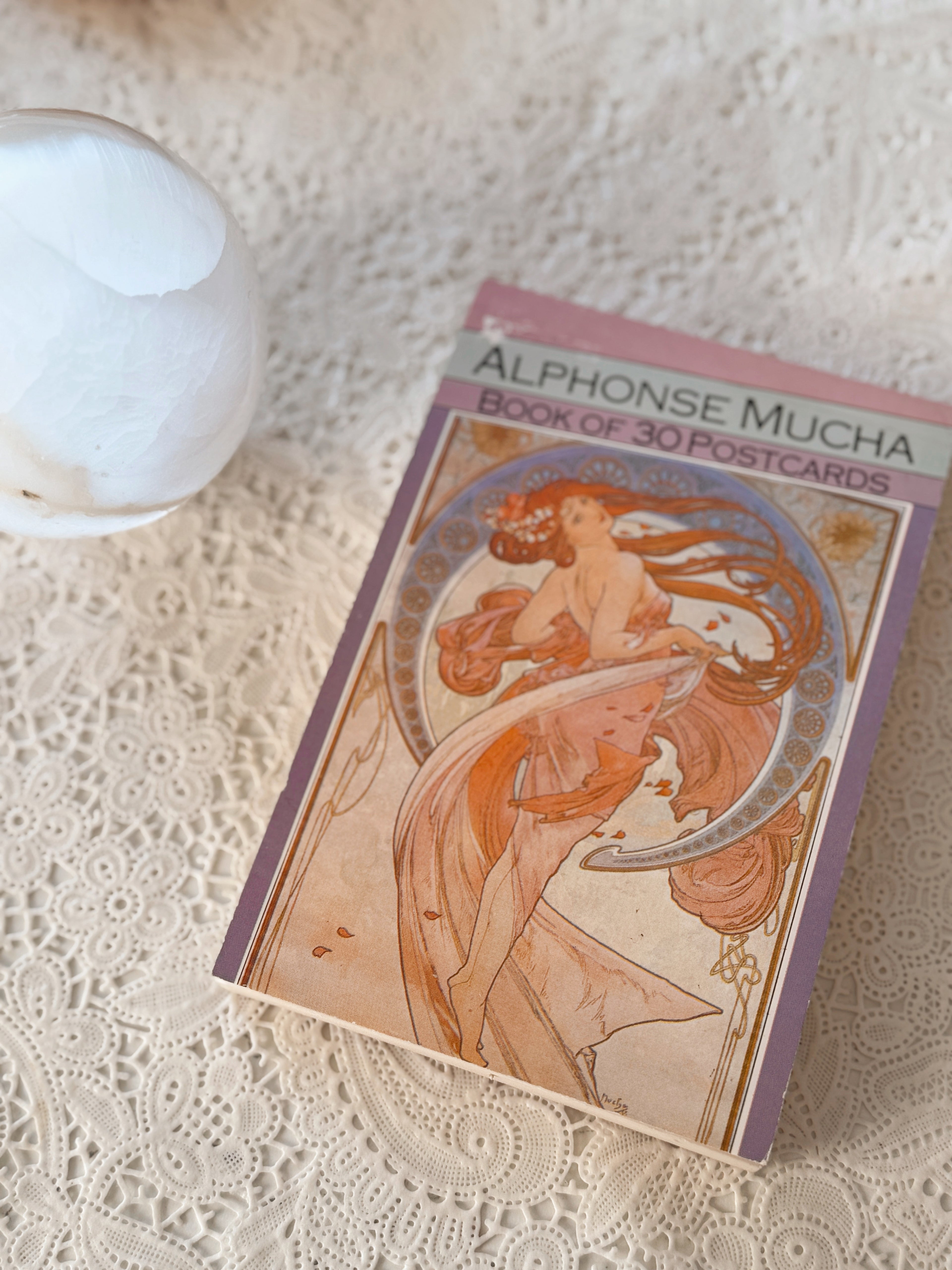 Vintage Mucha Postcard Book