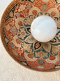 Vintage Large Brass + Enamel Bowl (UK ONLY)