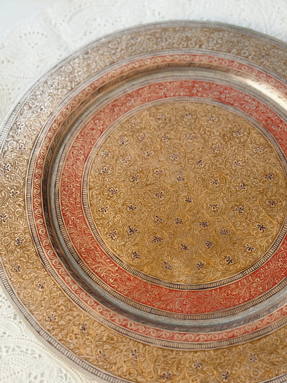 Vintage Brass + Red Spell Plate | Tray (UK ONLY)