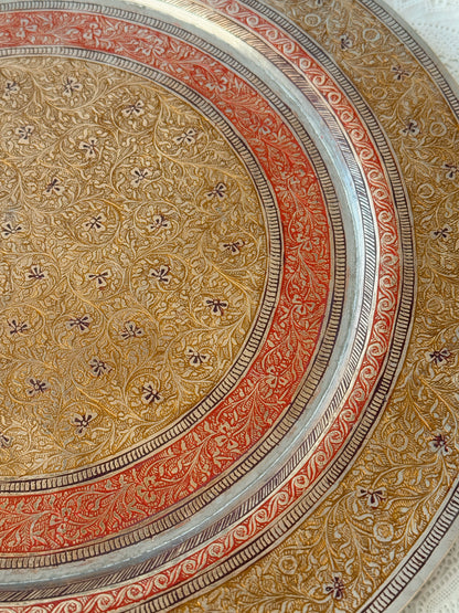 Vintage Brass + Red Spell Plate | Tray (UK ONLY)