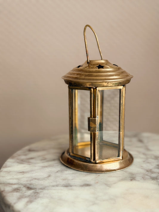 Vintage Brass Star Lantern