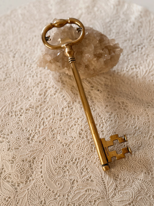 Vintage Large Brass Key
