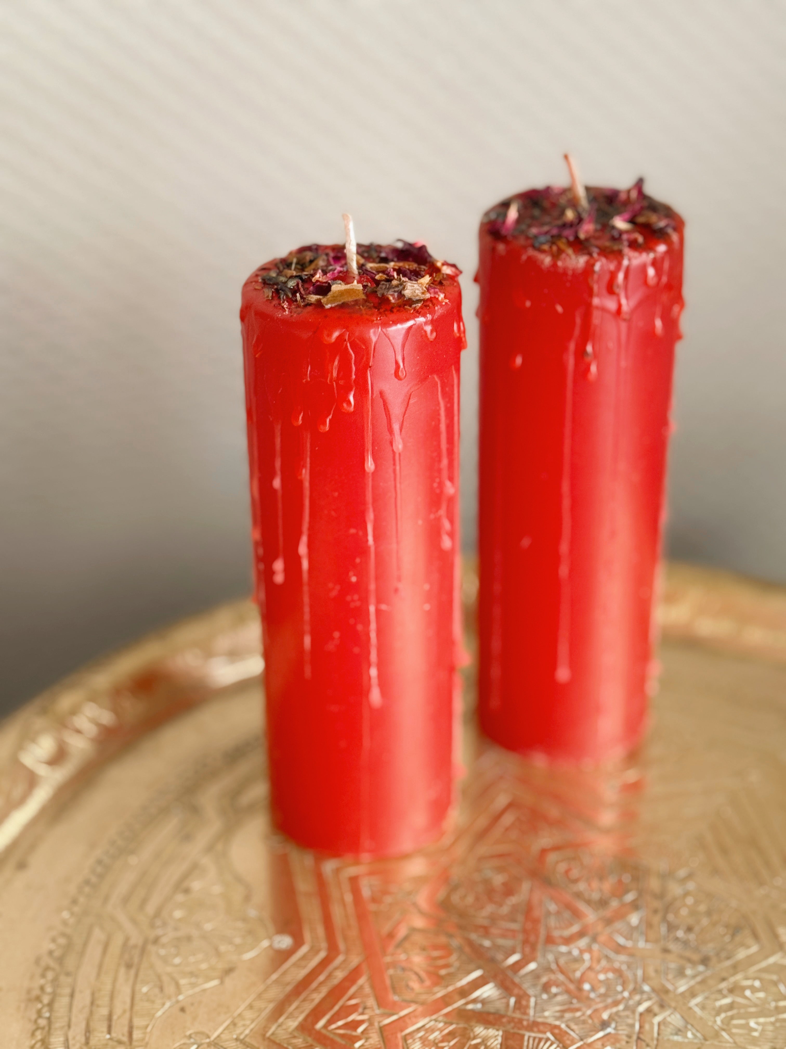 Love + Attraction Pillar Spell Candles