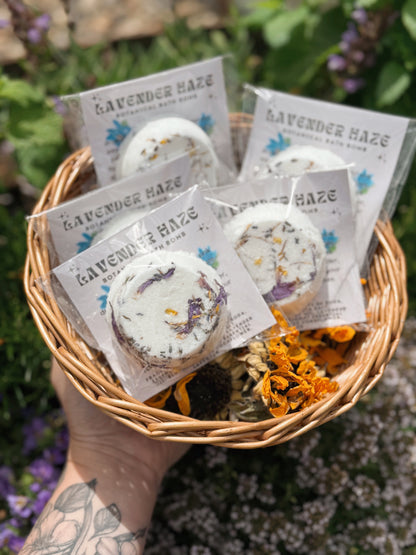 Lavender Haze Botanical Bath Bomb