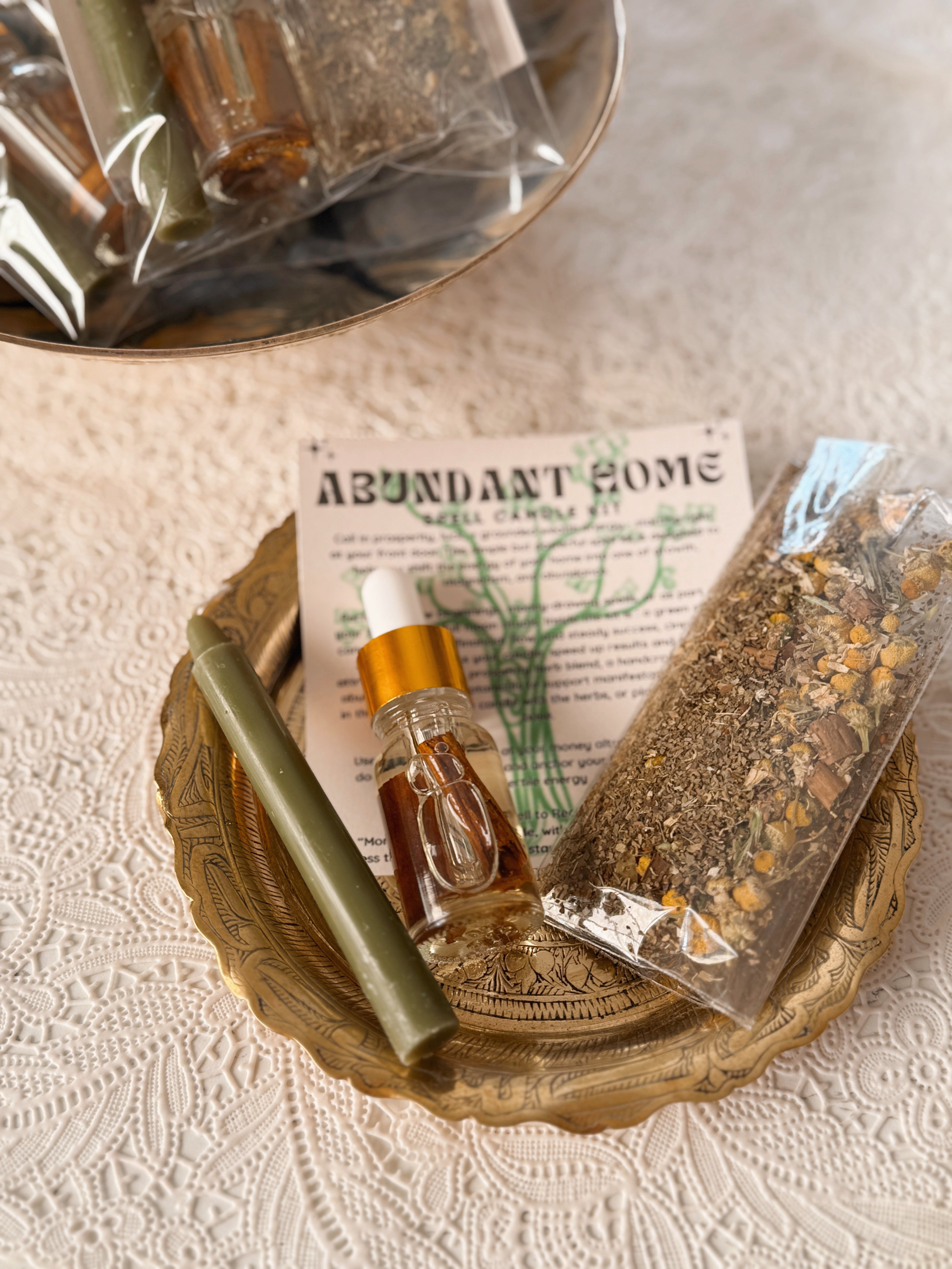 Abundant Home Spell Candle Kit