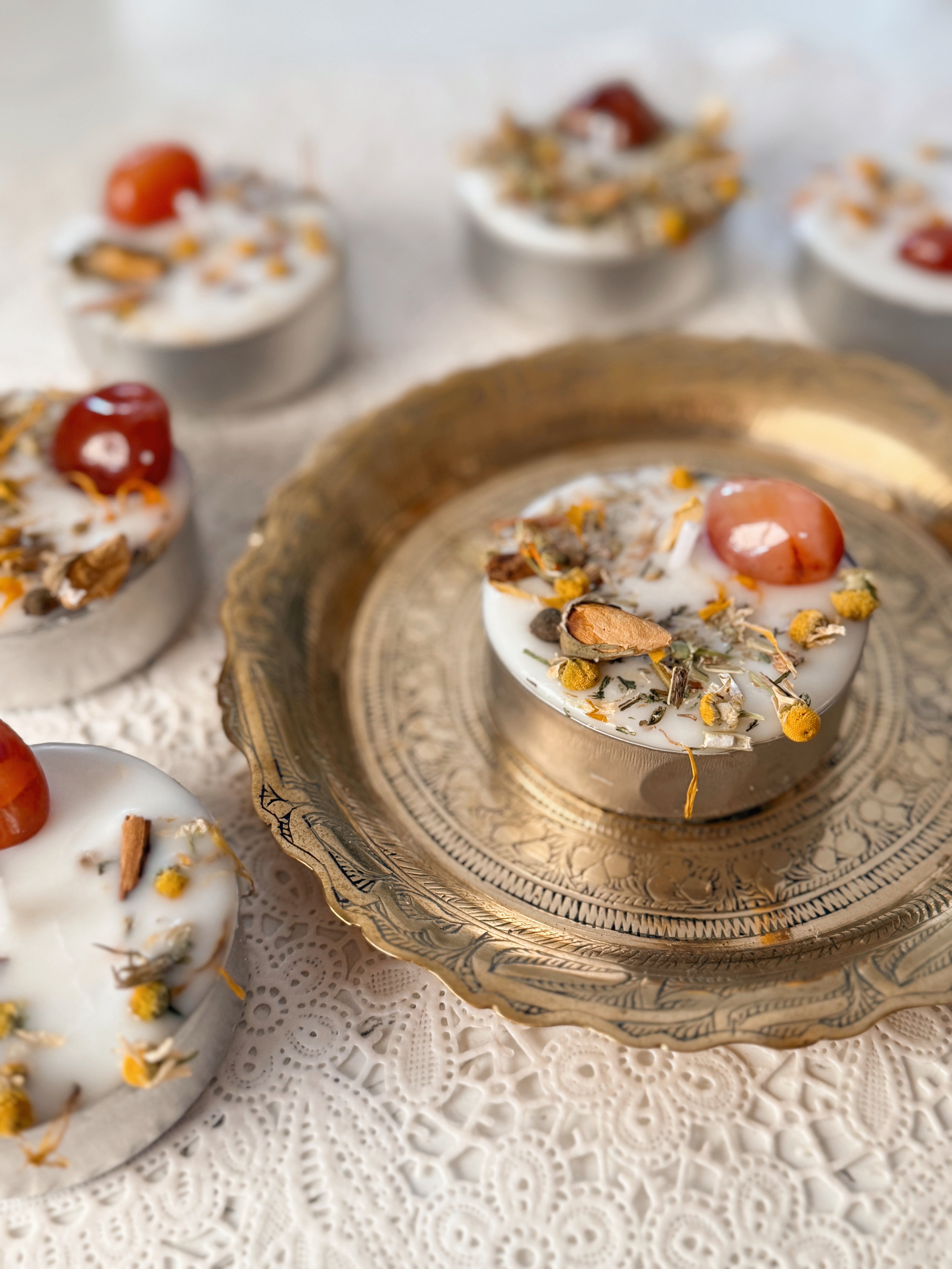 Summer Solstice Tealight Spell Candle