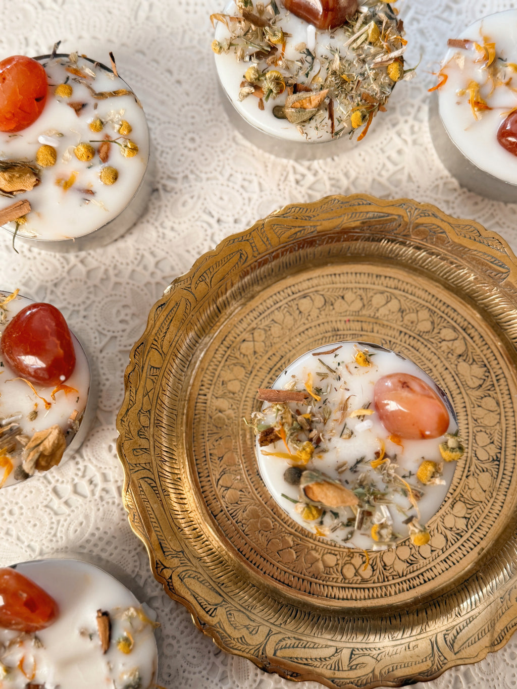 Summer Solstice Tealight Spell Candle