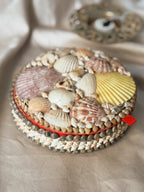Vintage Large Shell Trinket Box