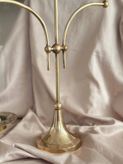 Vintage Large Brass Candelabra (UK ONLY)