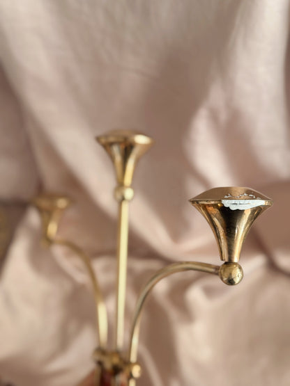 Vintage Large Brass Candelabra (UK ONLY)