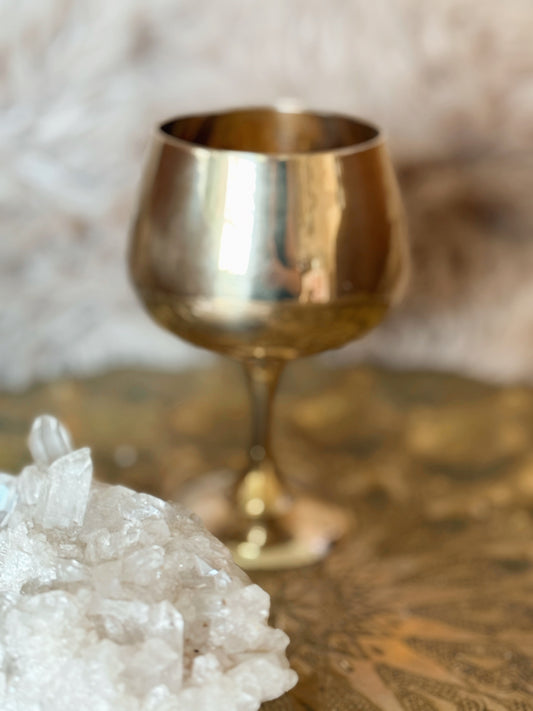 Vintage Brass Chalice