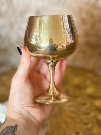 Vintage Brass Chalice