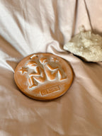 Vintage Gemini Terracotta Plaque