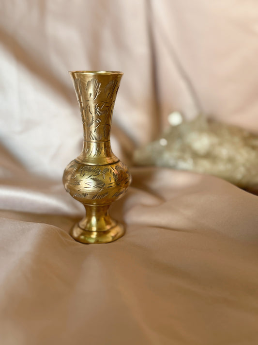 Vintage Brass Mini Bud Vase