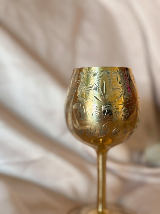 Vintage Brass Chalice