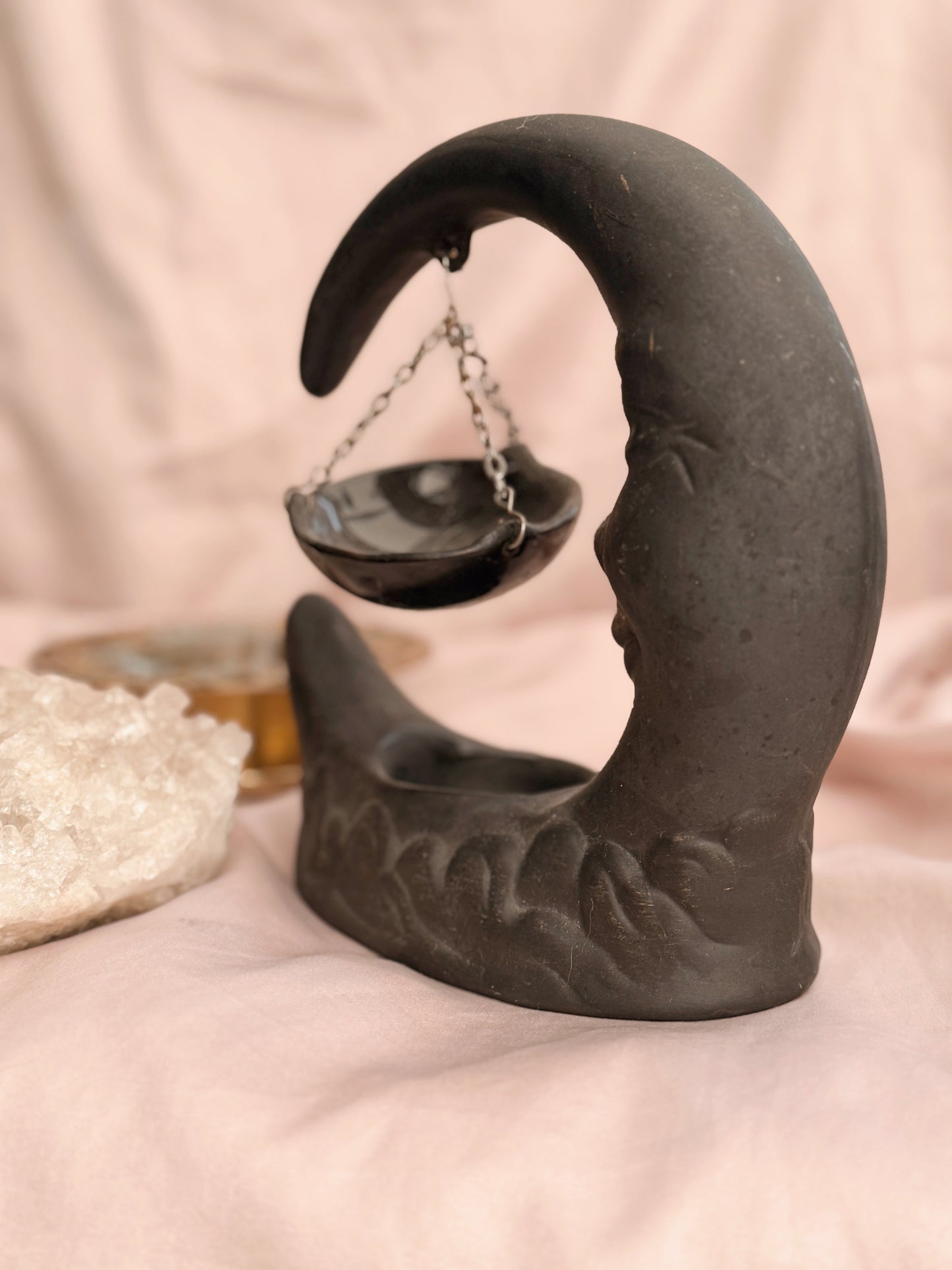 Vintage 90s Moon Face Oil Burner