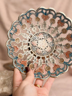 Vintage Brass + Enamel Trinket Bowl
