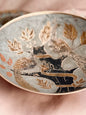Vintage Brass + Enamel Peacock Trinket Bowl
