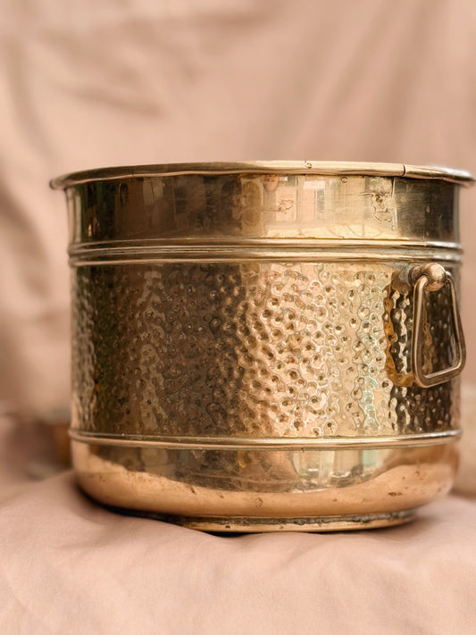 Vintage Large Brass Planter