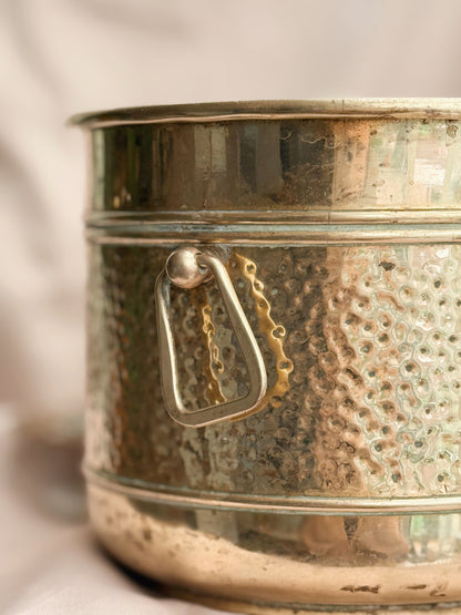 Vintage Large Brass Planter