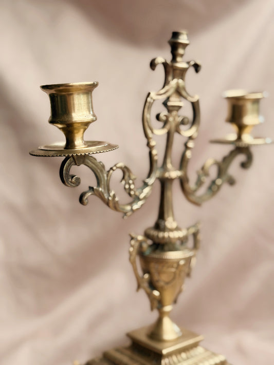 Vintage Brass Candelabra (UK ONLY)