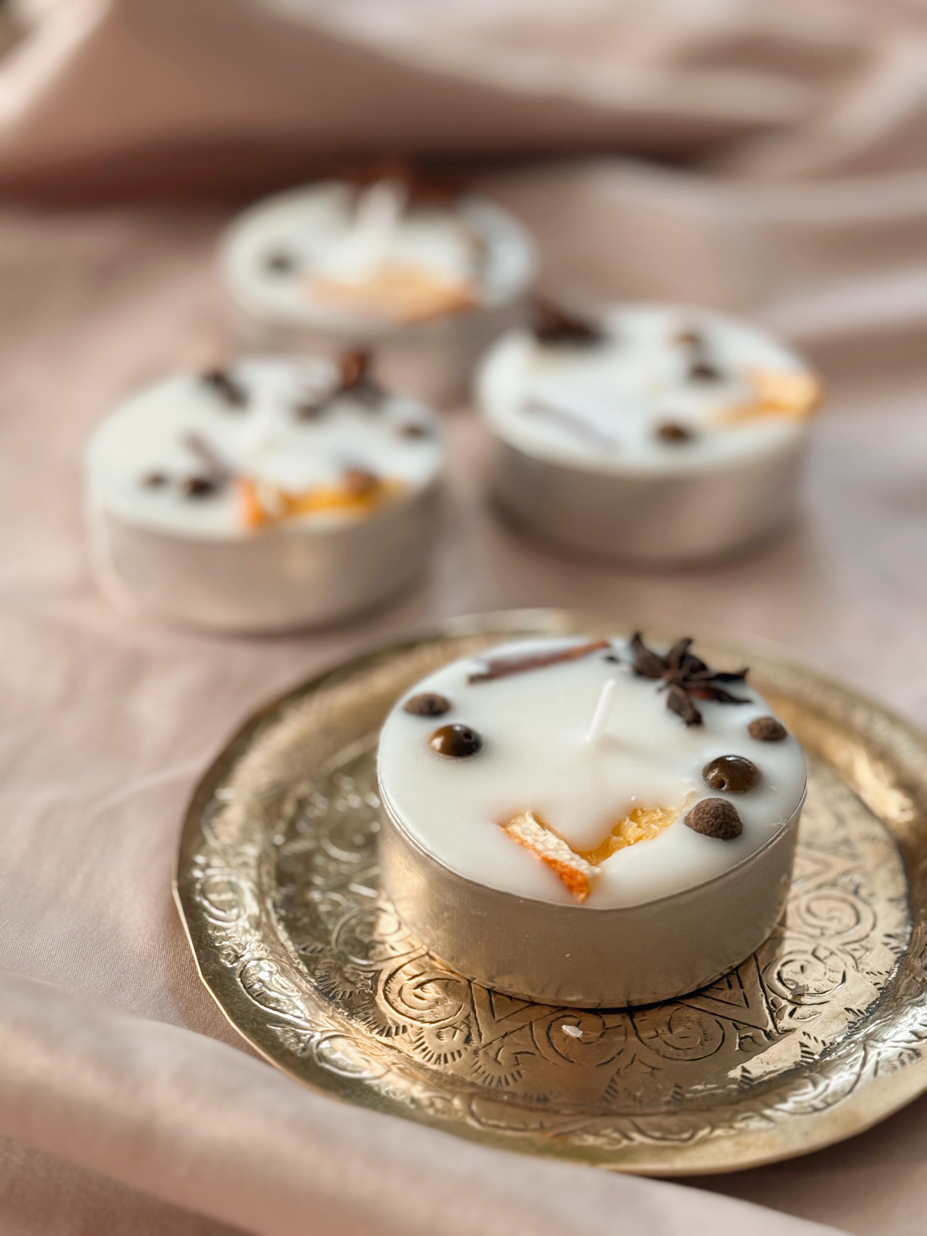 Autumn Abundance Spell Tealight Candle