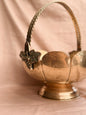 Vintage Brass Scallop Edge Basket