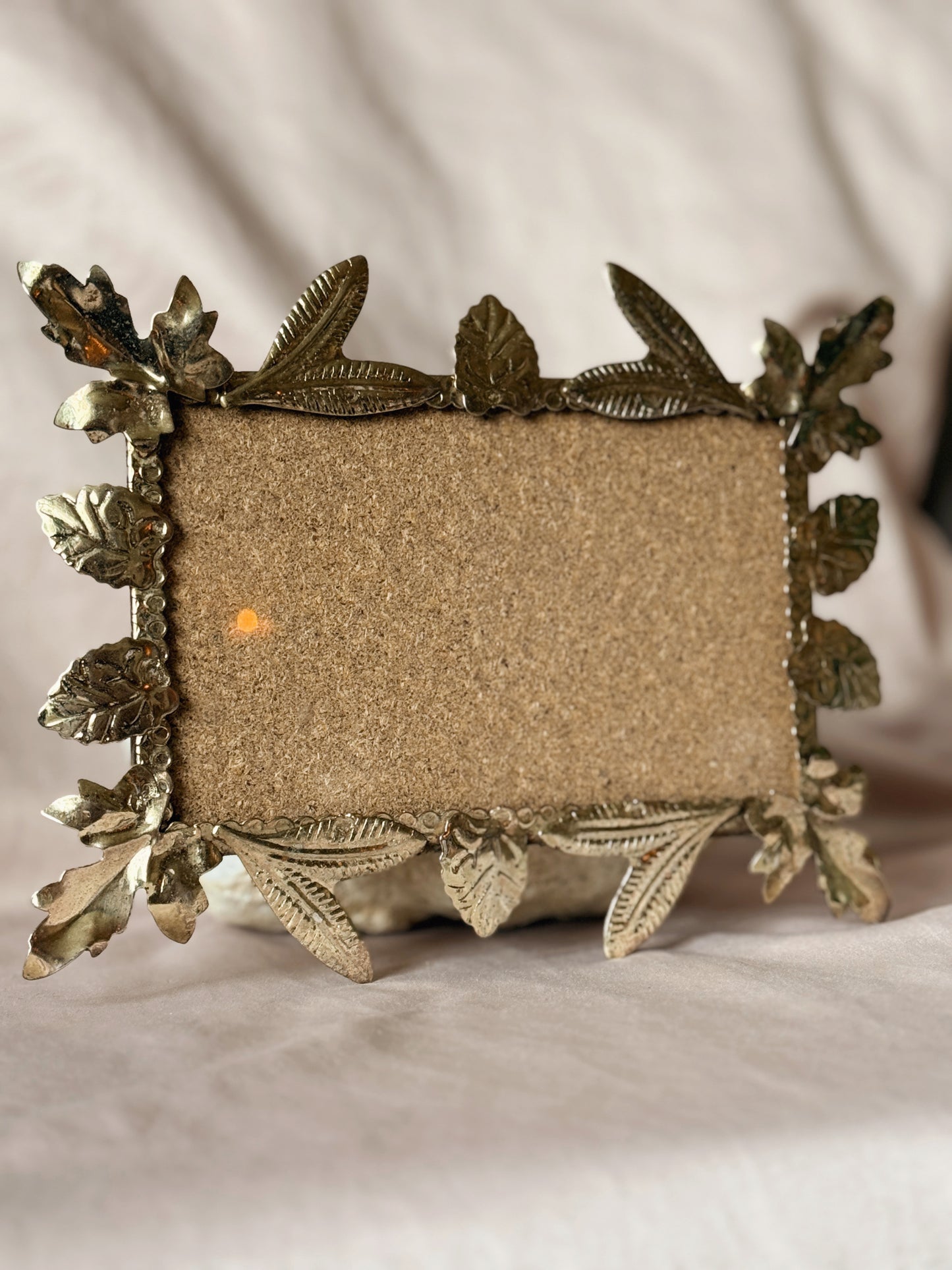 Vintage Brass Leaf Picture Frame