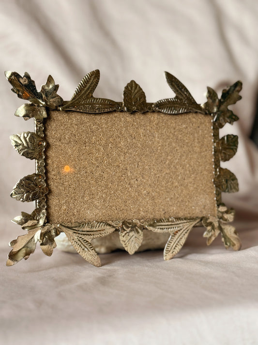 Vintage Brass Leaf Picture Frame