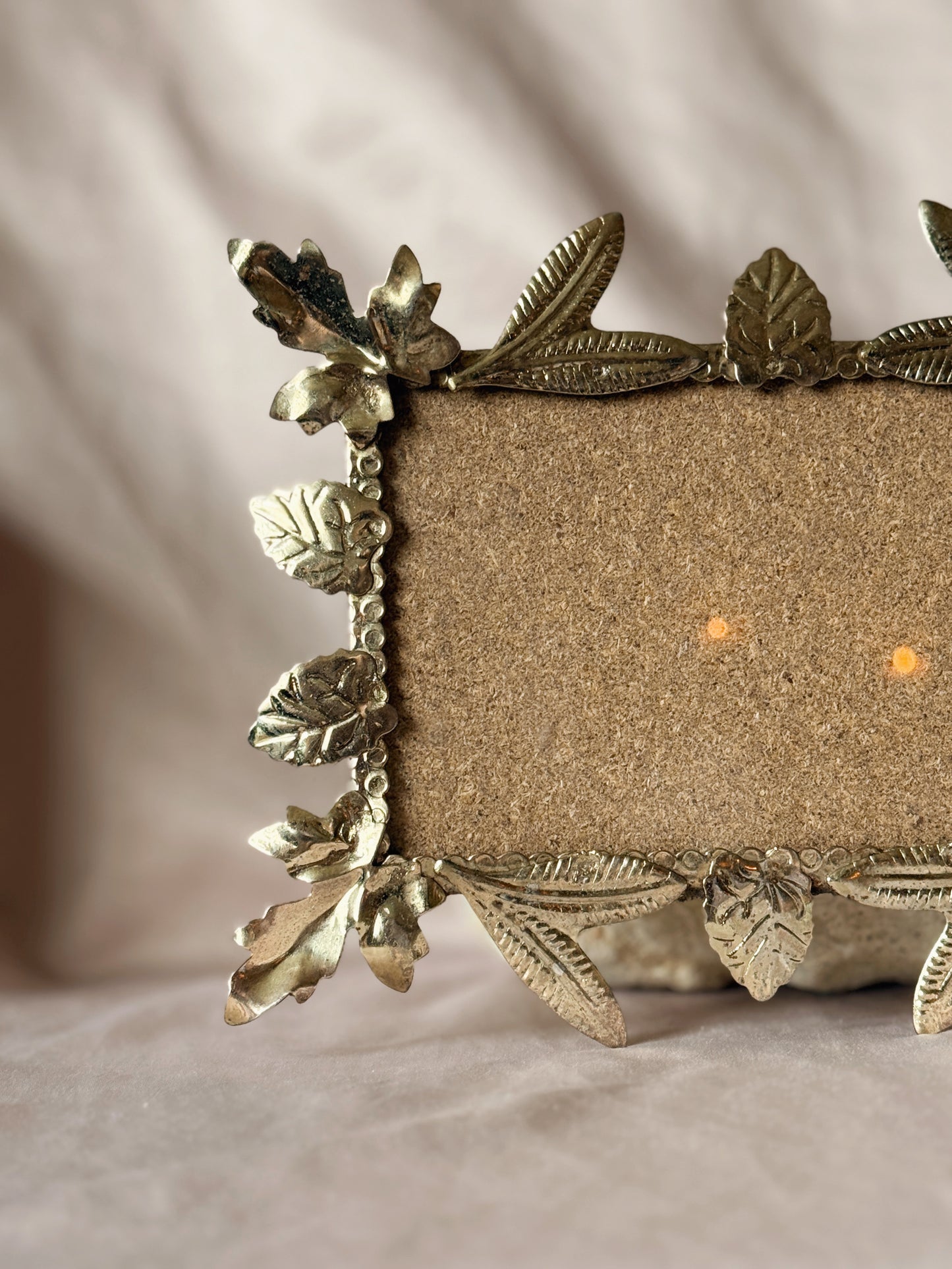 Vintage Brass Leaf Picture Frame