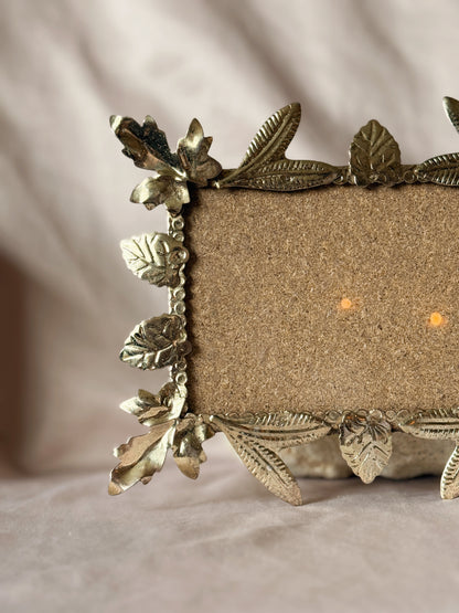 Vintage Brass Leaf Picture Frame