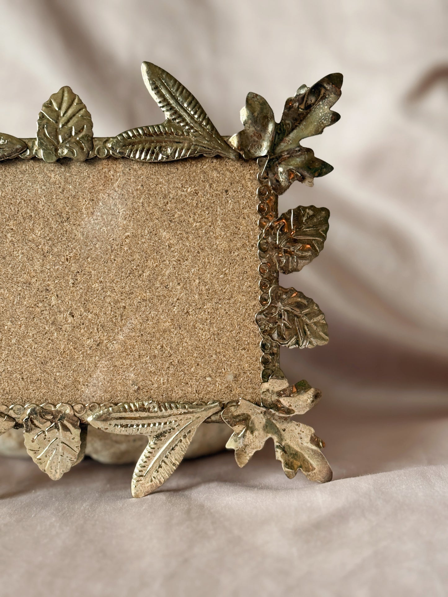 Vintage Brass Leaf Picture Frame