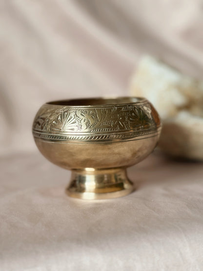 Vintage Brass Trinket Pot