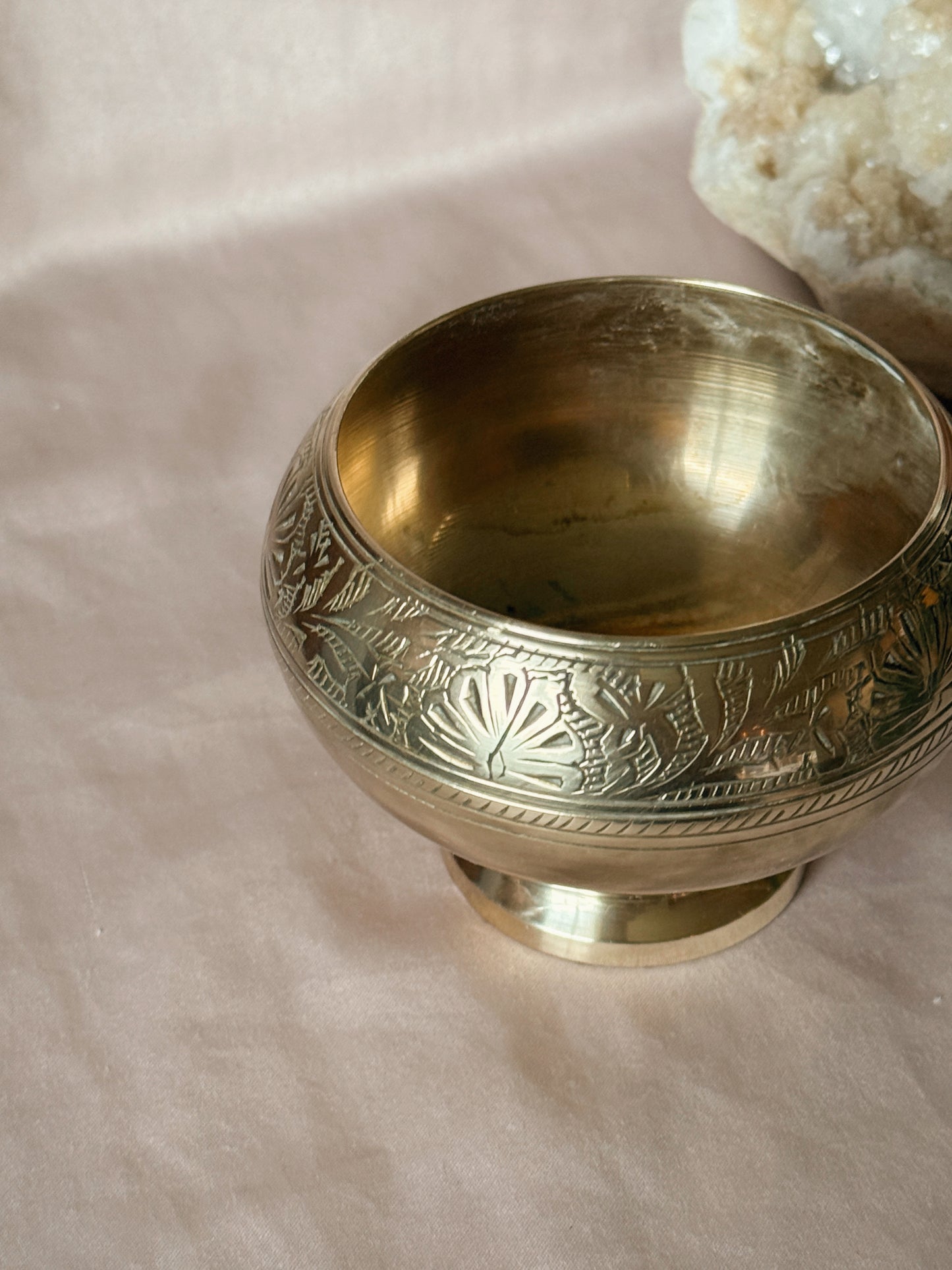 Vintage Brass Trinket Pot