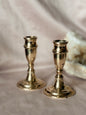 Vintage Brass Pair of Candlestick Holders