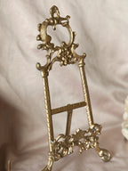 Vintage Brass Rococo Easel