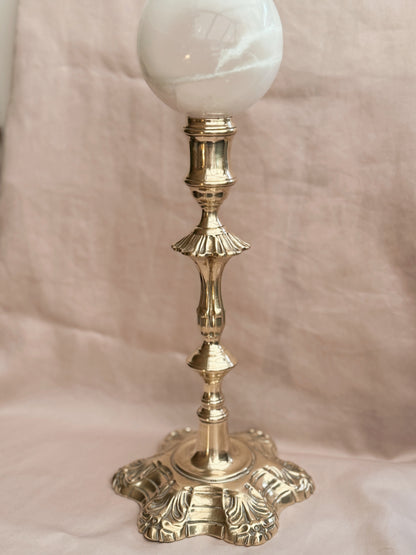 Vintage Large Brass Candlestick Holder